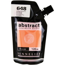 Peinture Acrylique - Sennelier - Abstract - 120ml - Orange Fluo - Heavy Body