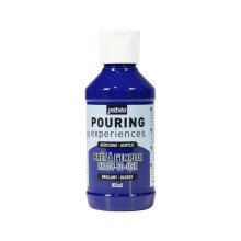 Peinture Acrylique - Pébéo - Pouring - 118 ml - Bleu Cyan - Mixte
