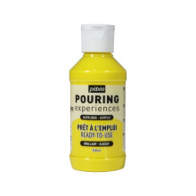 Pintura acrílica - PÉBÉO - Vertido - Amarillo primario - 118 ml - Mixto