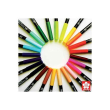 Pennarello a pennello - SAKURA - Koi Coloring Brush - Giallo - Flessibile - Nylon