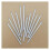 12 candele lunghe argentate - 12cm 1