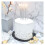12 candele lunghe argentate - 12cm 2