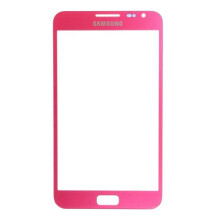 Vetro dello schermo frontale rosa + adesivo per Samsung Galaxy Note N7000