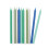 Candele lunghe - Classiche - Blu/Argentate - 12 cm - 12 pz 4