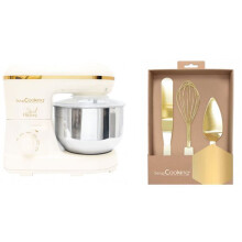 Robot de cozinha Sweet Factory + Conjunto de utensílios de pastelaria dourados