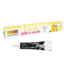 Yellow sugar paste Ø 36 cm + Black icing pen