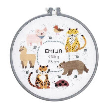 Kit Kreuzstich Geburt Tiere 25,4 cm