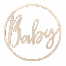 Wooden Baby decoration 30 cm