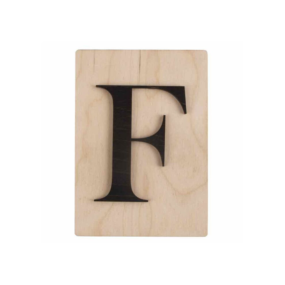 Decorative Object - Rayher - Wooden Letters - 14.9 X 10.5 Cm - Black - Contemporary Style 4006166314636