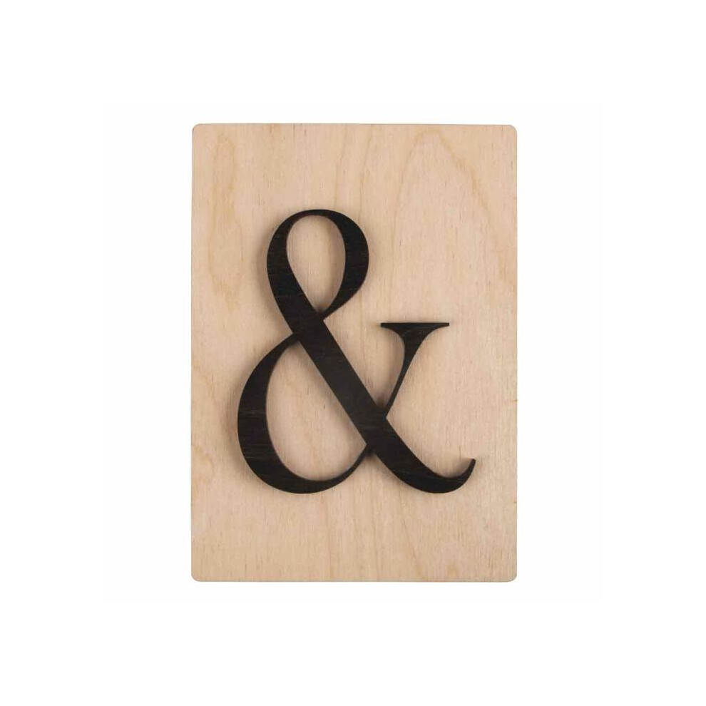 Rayher Black Decorative Object - Wooden Letters - 14.9 X 10.5 Cm