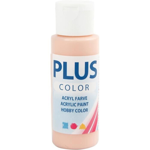 Acrylfarbe - PLUS COLOR - 60 ml - Farbe Pfirsich - Mischtechnik - Erwachsene