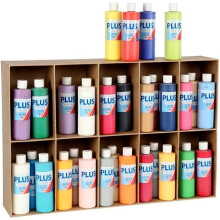 Peinture acrylique satinée de qualité, couleurs intenses et très couvrantes. Sèche rapidement et laisse une surface mate satinée .