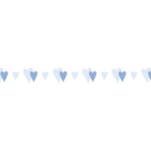 Washiteippi - Petit coeur - Vaaleansininen - 10mm - Rullassa 15m - Yhteensopiva