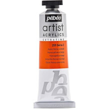 Peinture - PEBEO - Jaune Hansa Orange - Tube 37 ml - Extra fine - Brillant