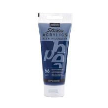 Peinture Acrylique - Pébéo - Studio - Bleu de Prusse - 100 ml - Satiné - Mixte
