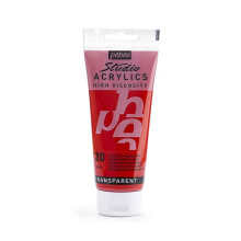 Peinture Acrylique - Pébéo - Studio - Ecarlate Quinacridone - 100 ml - Satiné - Mixte