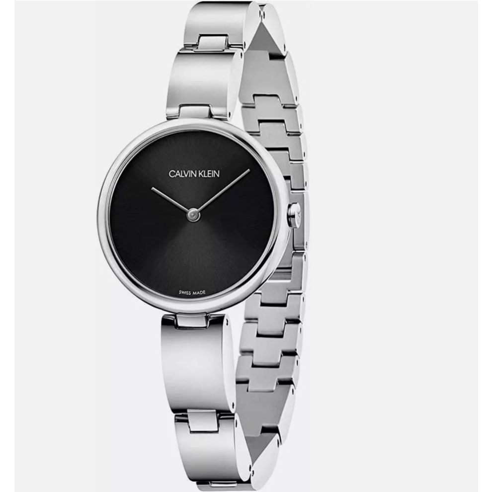 Calvin Klein Wavy Quartz Black Dial Ladies Watch K9U23141 - Image 2