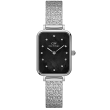 Daniel Wellington DW00100581 Ladies Quadro Lumine Silver 20mm Watch