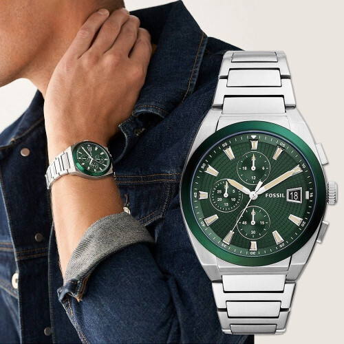 Fossil Fossil Everett Chronograph Stainless Steel Watch FS5964 2