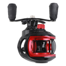 8KG Baitcasting Rolle mit Doppelabdichtung, Magnetsystem, rechts, 7,2:1, Schwarz-Rot