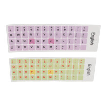 2 piezas de pegatinas coloridas para teclado 1,3x1,1 cm PVC