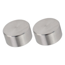 2 piezas de cubiertas a prueba de salpicaduras para cafetera moka de acero inoxidable 304, 4.8oz