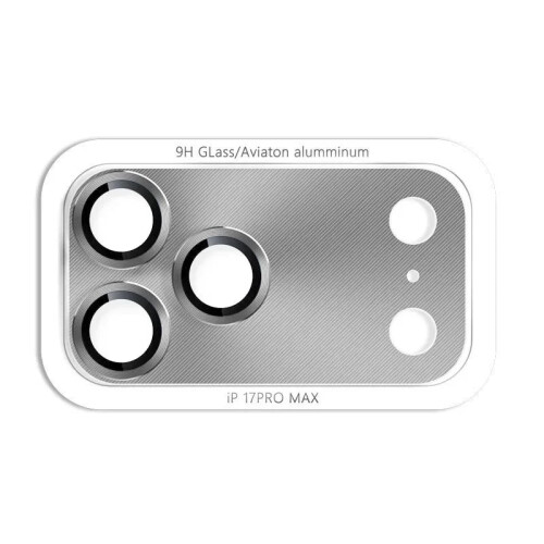 Rear Camera Glass Protector Compatible With iPhone 17 Pro Silver
