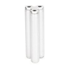 Aluminium Fingertip-Massage-Roller Handheld-Stressabbau-Spielzeug - Silber 100x34mm