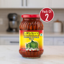 Mother's Recipe Mango Pickle Mild - 500g (Pack of 2) | Traditional mango pickle | Indian condiments | Authentic Recipe | Mild Flavor