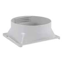 (Square to Round, Gray) Portable Air Conditioner Exhaust Hose Coupler Adapter A/c Unit Tube Connector Parts & Accessories R jjm