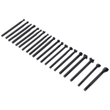 20 Stück Leder-Stempelsets Aluminiumstahl Muster-Punzen mit rutschfestem Griff