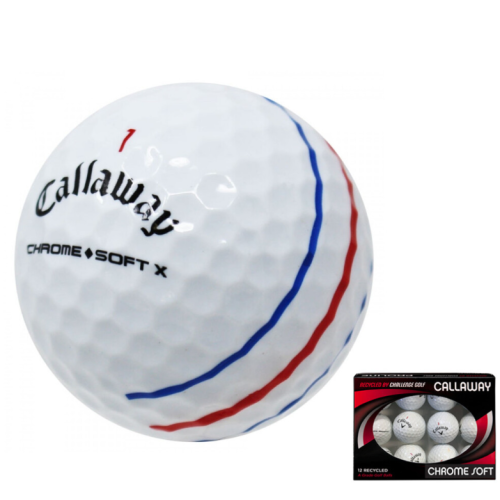 Callaway Triple Track Chrome Soft GOLF BALLS Recycled GRADE A One Doz