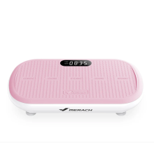MERACH Vibration Plate - Whole Body Workout Machine with Quiet Operation, 10 Vibration Levels, Auto/Manual Modes, Bluetooth Speaker & Resistance Bands