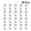 50 Pcs Buckle Clip Clips Suspender For Strap White 6