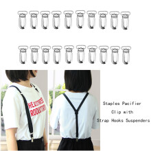 50 Pcs Buckle Clip Clips Suspender For Strap White