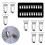 50 Pcs Buckle Clip Clips Suspender For Strap White 4