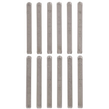 12 Pcs Puncher Steel Stamp Set Durable Stamping Tool