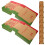 10pcs Foldable Design Pizza Box For 11.8x7.9x1.8in 3