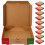 10pcs Foldable Design Pizza Box For 11.8x7.9x1.8in 7