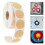 Round Sticker Labels Brown Kraft Paper 3pcs 1inch Diameter 11
