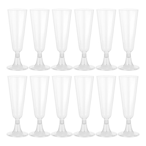 Clear Drinking Cups Wine Glass Footed Glass 24pcs