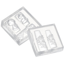 2pack Embossing Mold Nails For Women's Diy Nail Art Projects