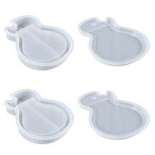 2Sets Flexible Silikonform Gitarren Schlüsselanhänger DIY Zubehör