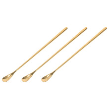 3Stk Robuster Golden Futterlöffel Für Reptilien Und Kleine