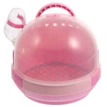 Pet Bird Cage Travel Pink Handheld 1 Set