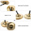 1pc Ring The Bell Chimes Instrument Manual Hand Bell Copper 8