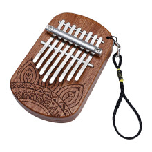 Multi Wood Thumb Kalimba 8-Key Finger Piano for Beginners