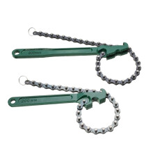 2St Oliefilter Sleutel Ketting Met Carbon Staal En Groene Afwerking