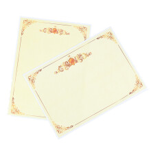 Mlins 100 Pcs Gold Shiny Honor Certificate Paper Student Volunteer