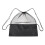 Black Drawstring Backpack Women's School 2set 17.1x14.8in 11